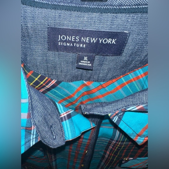 Vintage Jones New York Button Down Shirt Sz XL New - Picture 3 of 8